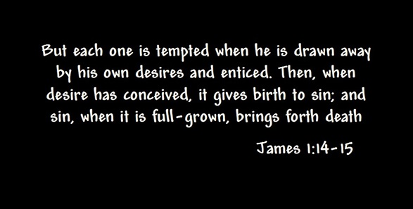 James 1 14-15 Drawn away by Sinful desires