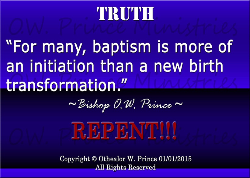 BAPTISM INITIATION