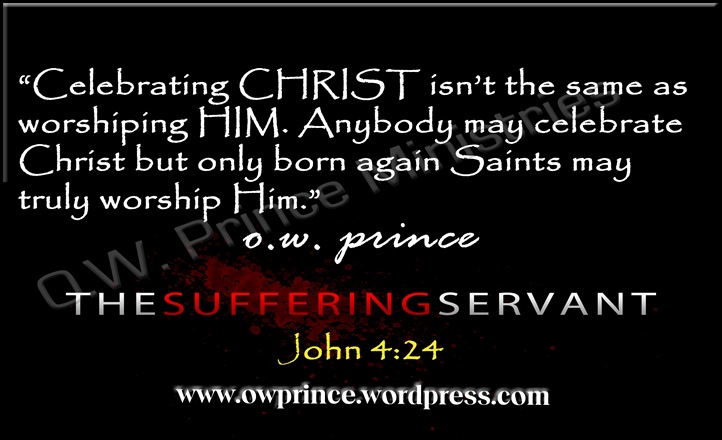 SUFFERING SERVANT CELEBRATE VS WORSHIPING